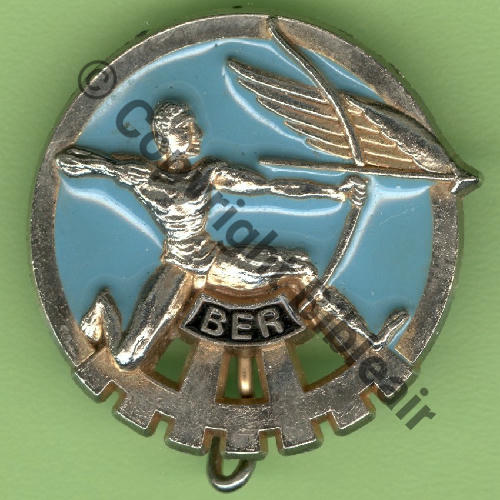 ROCH A0521 BER.721 ROCHEFORT BER BLEU  AB.P 2Li Griffes et butees Dos lisse Roue archer et dos non dore Src.Y.GENTY 2Eur12.14 